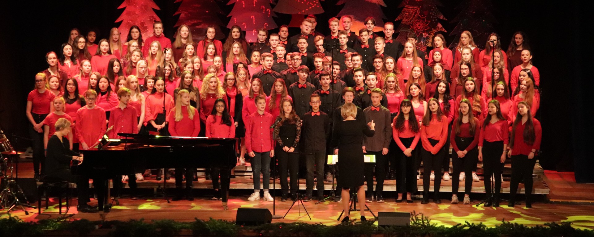 Der Schulchor beim Weihnachtskonzert 2019